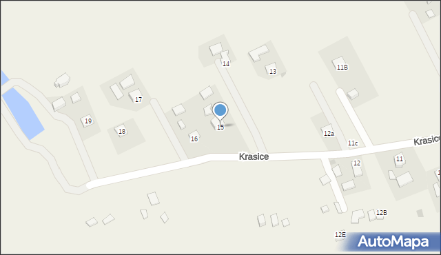 Krasice, Krasice, 15, mapa Krasice