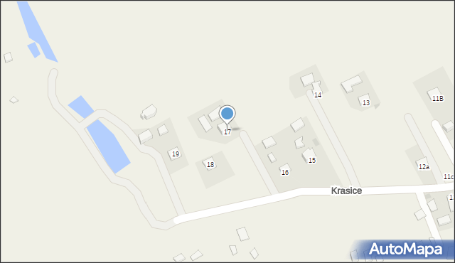 Krasice, Krasice, 17, mapa Krasice