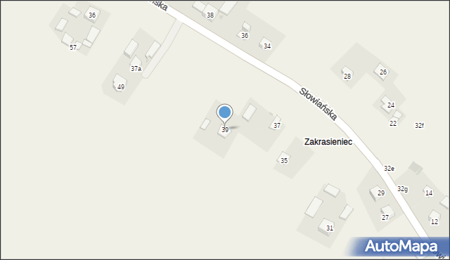 Krasieniec Stary, Krasieniec Stary, 31A, mapa Krasieniec Stary