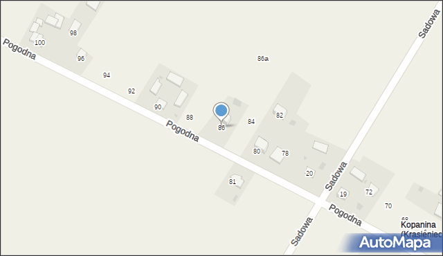 Krasieniec Stary, Krasieniec Stary, 41b, mapa Krasieniec Stary