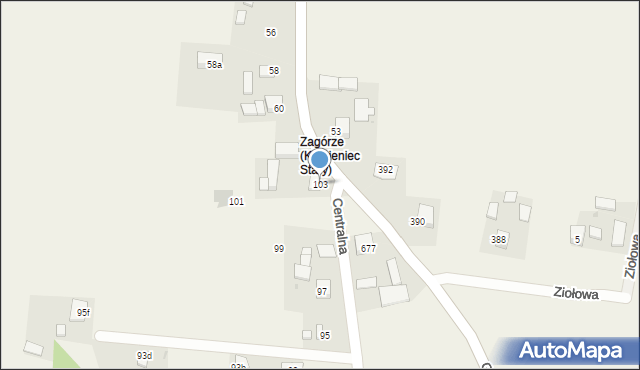 Krasieniec Stary, Krasieniec Stary, 68, mapa Krasieniec Stary