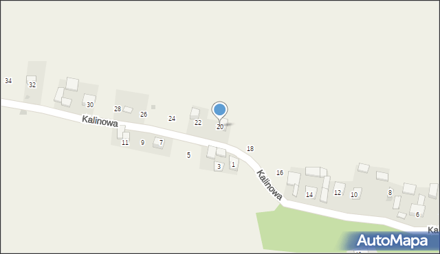 Krasieniec Zakupny, Krasieniec Zakupny, 18b, mapa Krasieniec Zakupny