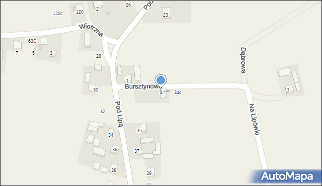Krasieniec Zakupny, Krasieniec Zakupny, 34a, mapa Krasieniec Zakupny
