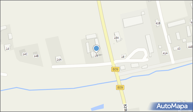 Krasienin-Kolonia, Krasienin-Kolonia, 15, mapa Krasienin-Kolonia