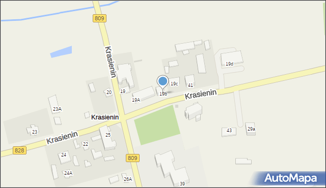 Krasienin-Kolonia, Krasienin-Kolonia, 29, mapa Krasienin-Kolonia