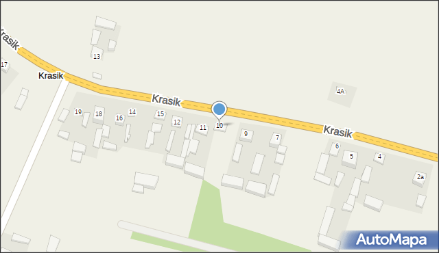 Krasik, Krasik, 10, mapa Krasik