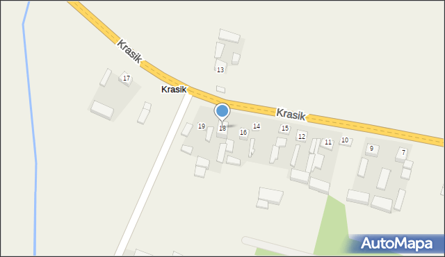 Krasik, Krasik, 18, mapa Krasik