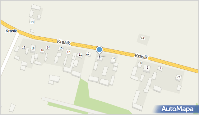 Krasik, Krasik, 9, mapa Krasik