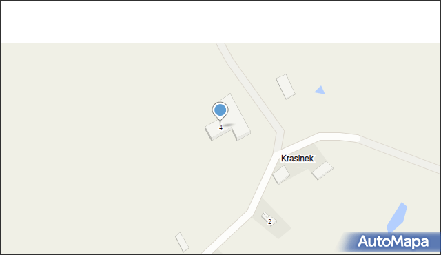 Krasinek, Krasinek, 4, mapa Krasinek