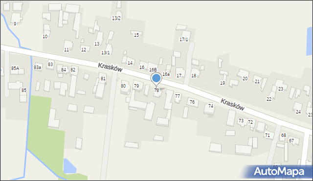 Krasków, Krasków, 78, mapa Krasków