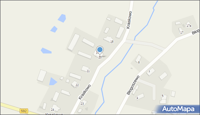 Kraskowo, Kraskowo, 20, mapa Kraskowo