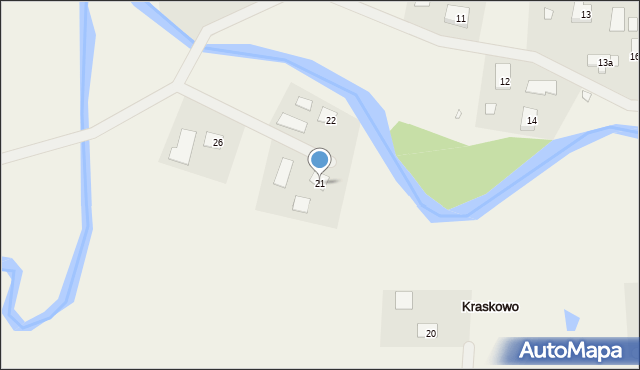 Kraskowo, Kraskowo, 21, mapa Kraskowo