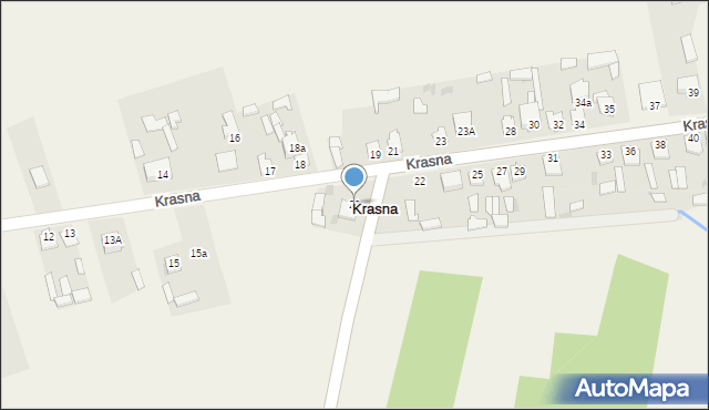 Krasna, Krasna, 20, mapa Krasna