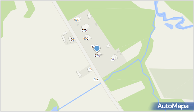 Krasna, Krasna, 57A, mapa Krasna