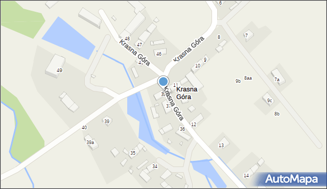 Krasna Góra, Krasna Góra, 38, mapa Krasna Góra