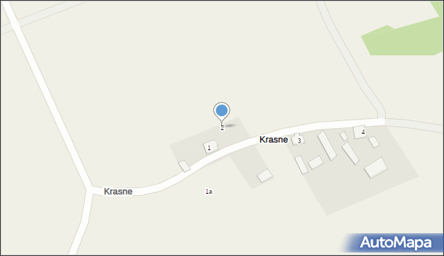 Krasne, Krasne, 2, mapa Krasne