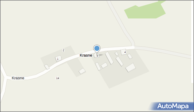 Krasne, Krasne, 3, mapa Krasne