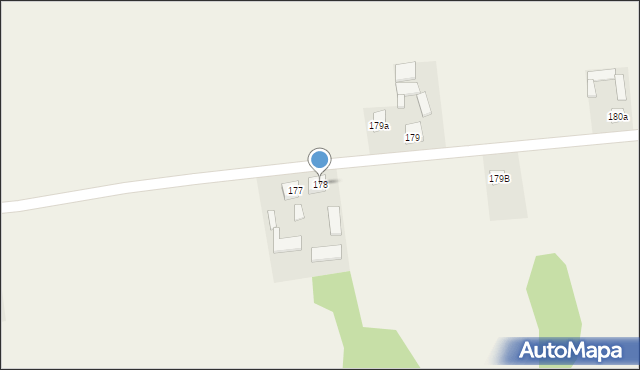 Krasne, Krasne, 178, mapa Krasne