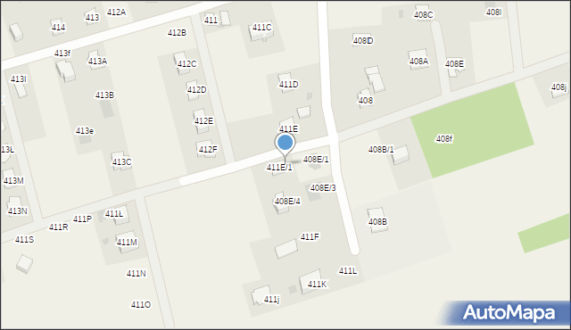 Krasne, Krasne, 408E/2, mapa Krasne