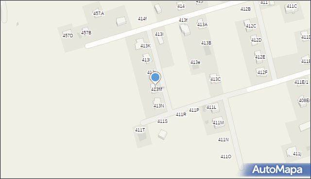 Krasne, Krasne, 413M, mapa Krasne