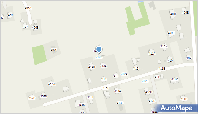 Krasne, Krasne, 414B, mapa Krasne