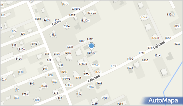 Krasne, Krasne, 849E/2, mapa Krasne