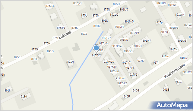 Krasne, Krasne, 891M/10, mapa Krasne