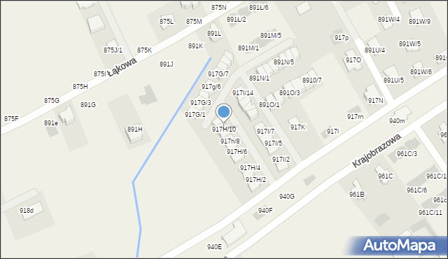 Krasne, Krasne, 917H/10, mapa Krasne