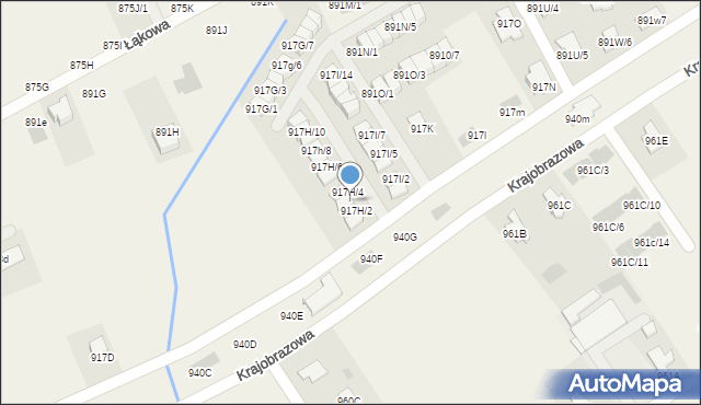 Krasne, Krasne, 917h/3, mapa Krasne