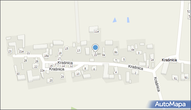 Kraśnica, Kraśnica, 11, mapa Kraśnica