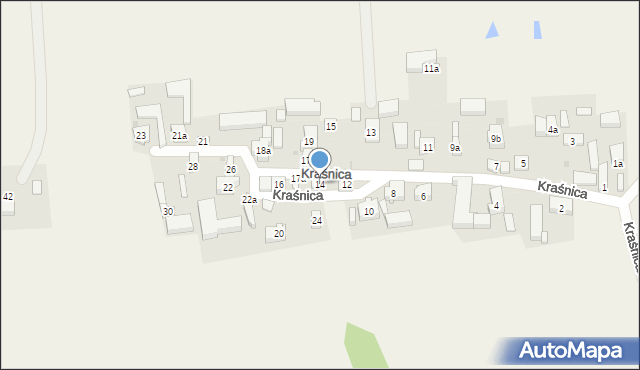 Kraśnica, Kraśnica, 14, mapa Kraśnica