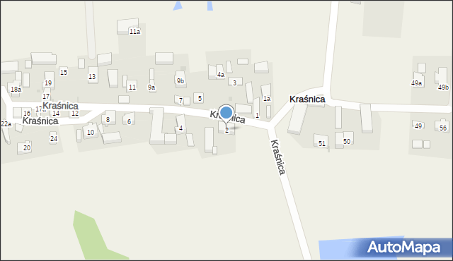 Kraśnica, Kraśnica, 2, mapa Kraśnica