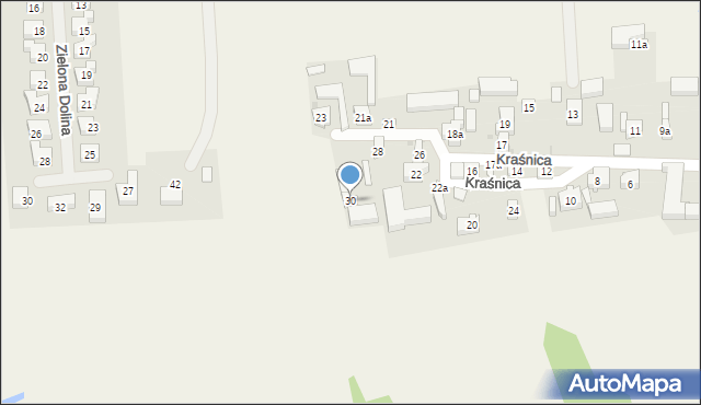 Kraśnica, Kraśnica, 30, mapa Kraśnica