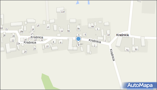 Kraśnica, Kraśnica, 4, mapa Kraśnica