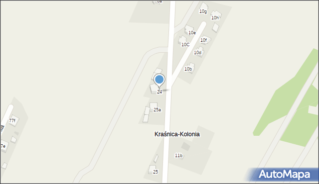 Kraśnica, Kraśnica-Kolonia, 24, mapa Kraśnica