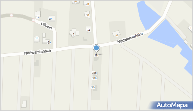 Kraśnica, Kraśnica-Kolonia, 38f, mapa Kraśnica