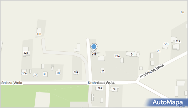 Kraśnicza Wola, Kraśnicza Wola, 26B, mapa Kraśnicza Wola