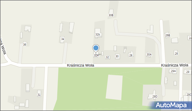 Kraśnicza Wola, Kraśnicza Wola, 32A, mapa Kraśnicza Wola