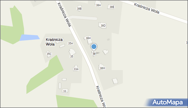 Kraśnicza Wola, Kraśnicza Wola, 38, mapa Kraśnicza Wola