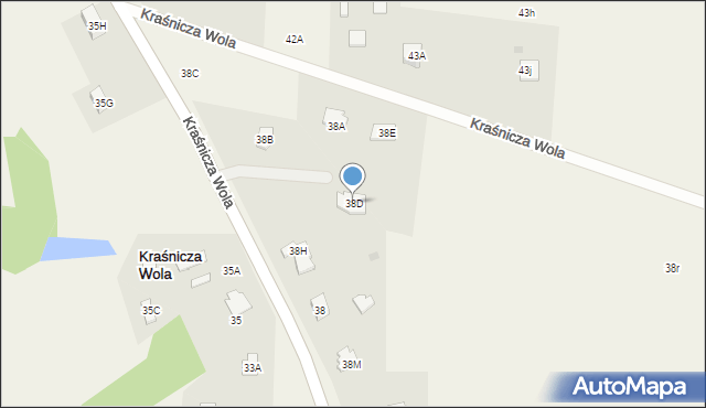 Kraśnicza Wola, Kraśnicza Wola, 38D, mapa Kraśnicza Wola