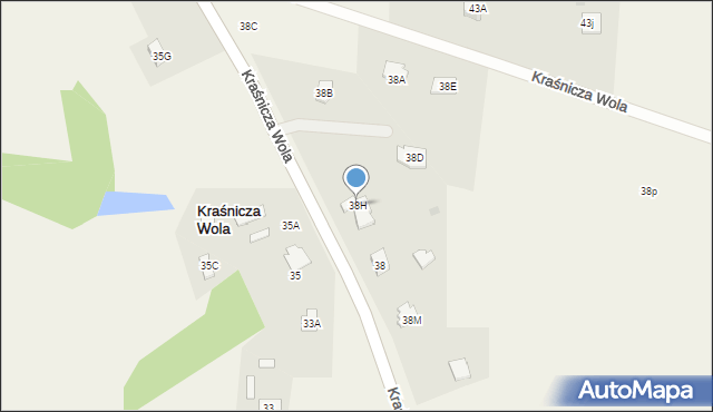 Kraśnicza Wola, Kraśnicza Wola, 38H, mapa Kraśnicza Wola