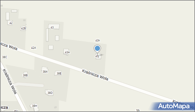 Kraśnicza Wola, Kraśnicza Wola, 43j, mapa Kraśnicza Wola