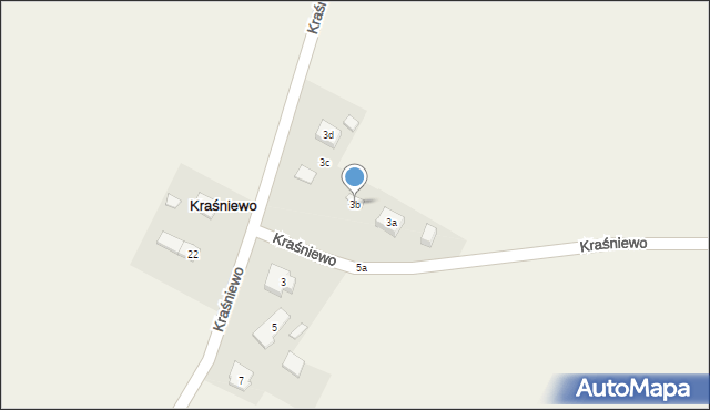 Kraśniewo, Kraśniewo, 3b, mapa Kraśniewo