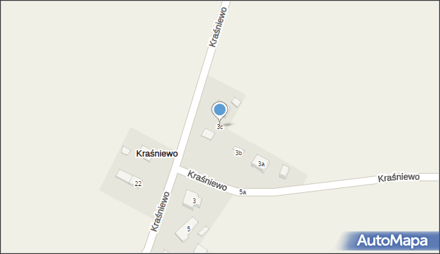 Kraśniewo, Kraśniewo, 3c, mapa Kraśniewo