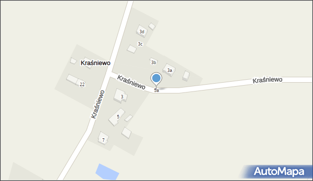 Kraśniewo, Kraśniewo, 5a, mapa Kraśniewo