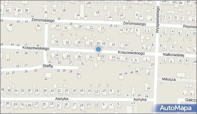 Kraśnik, Kraszewskiego Józefa Ignacego, 19, mapa Kraśnik