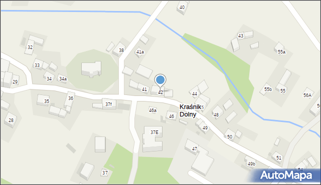 Kraśnik Dolny, Kraśnik Dolny, 42, mapa Kraśnik Dolny