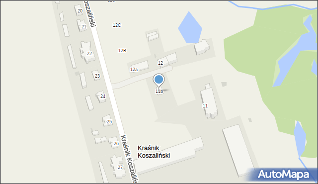 Kraśnik Koszaliński, Kraśnik Koszaliński, 11b, mapa Kraśnik Koszaliński