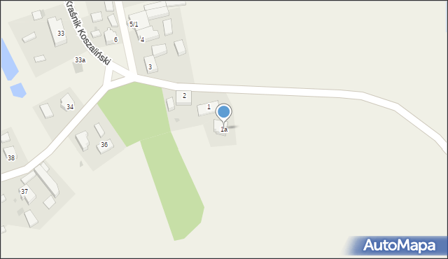 Kraśnik Koszaliński, Kraśnik Koszaliński, 1a, mapa Kraśnik Koszaliński