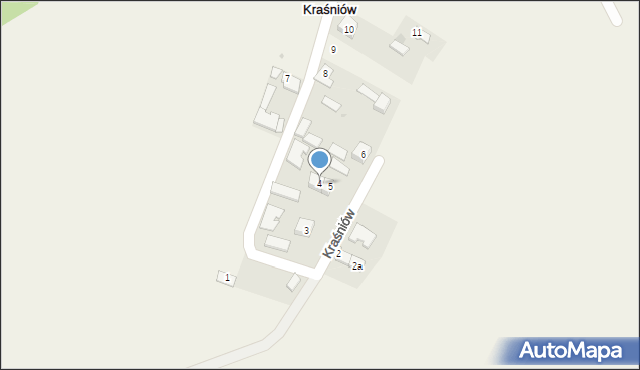 Kraśniów, Kraśniów, 4, mapa Kraśniów